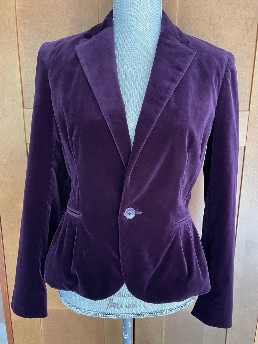 Ralph Lauren Black Label Deep Purple Velvet Blazer - Tailored & Gorgeous! Size 8